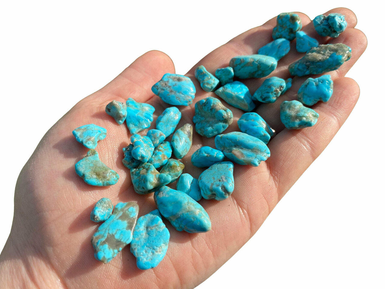 Raw Blue Turquoise Stone - Grade A