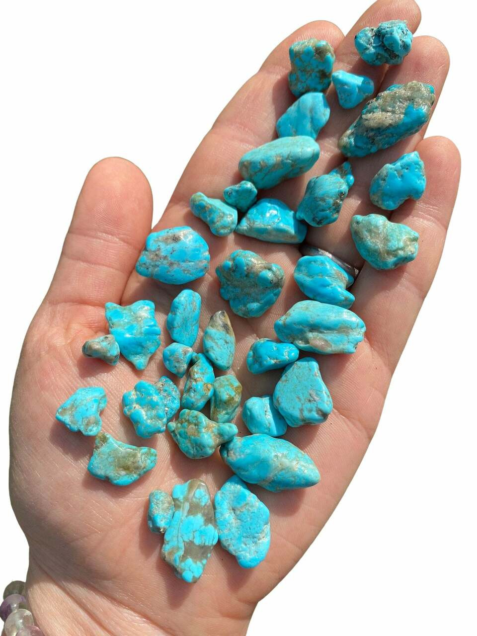 Raw Blue Turquoise Stone - Grade A