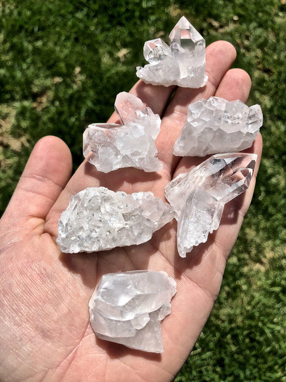 Assorted Quartz Crystals Mix – Natural Raw Gemstones – Rough Stones Lot From Brazil (Various Sizes)