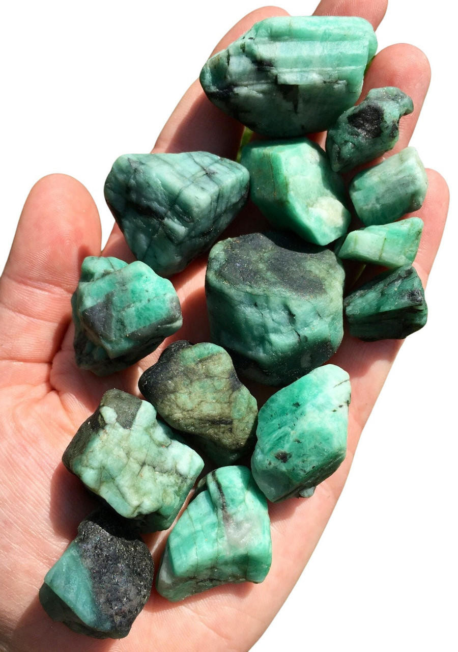 Raw Emerald Stone | New Moon Beginnings