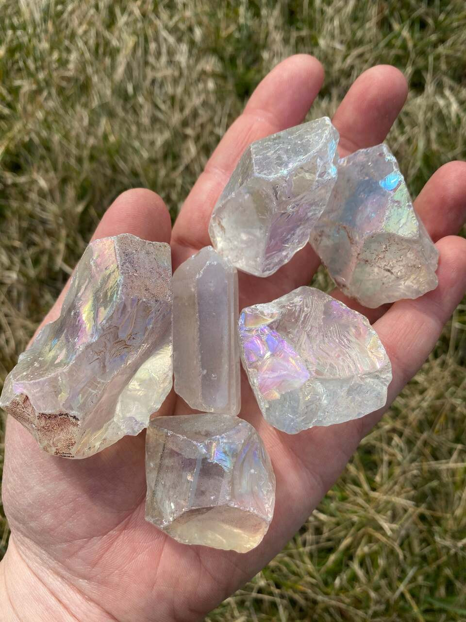 Raw Angel Aura Quartz Crystal