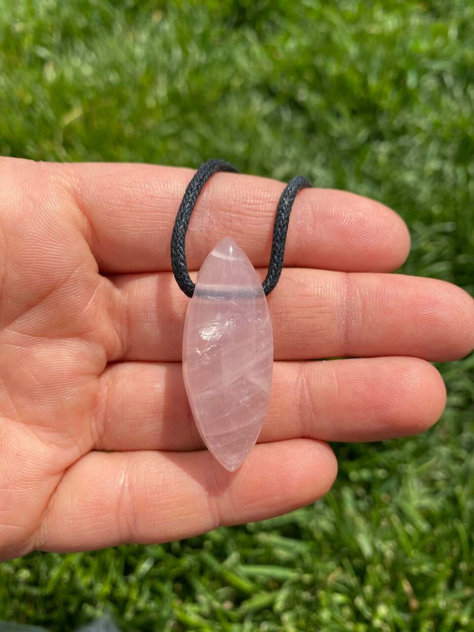 Healing Crystal Necklace, Rose Quartz Gold Pink Necklace for Women, Op –  Adoren Jewelry