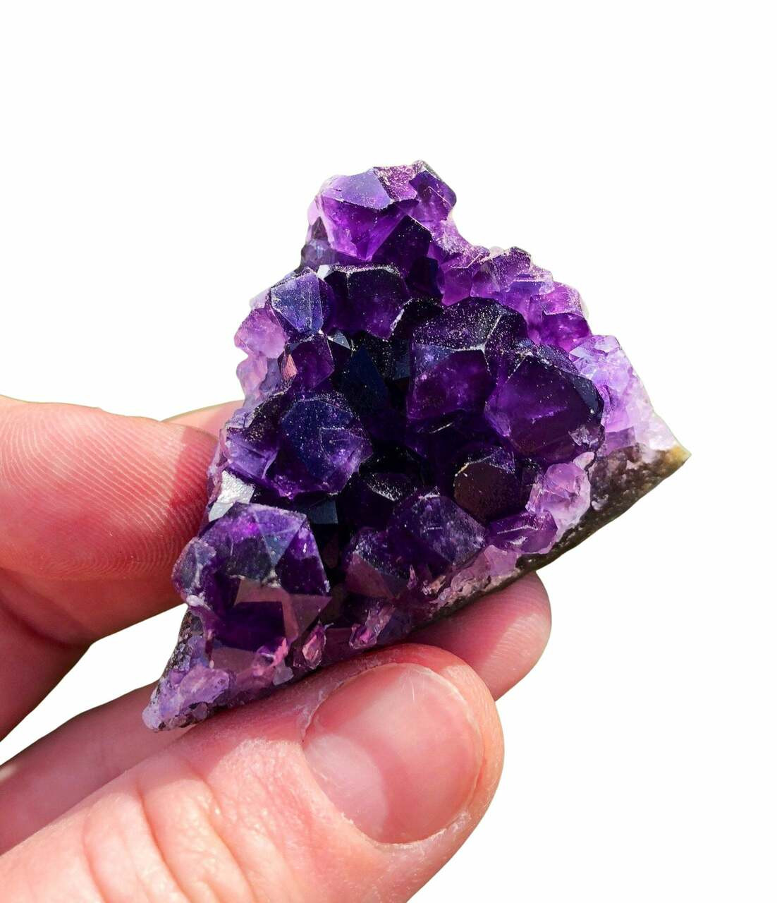Amethyst Cathedral Crystal Geode with Flat Base for Meditation,  Spirituality, Calming, Home Decor