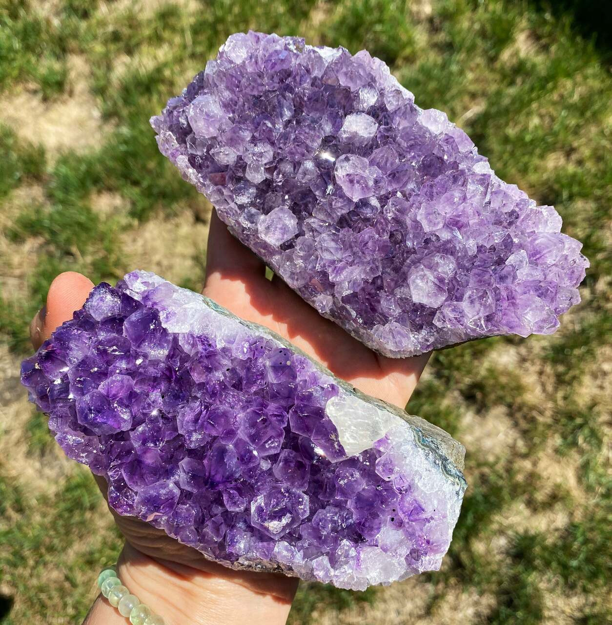 Raw Amethyst Crystal Cluster Geode - Grade B