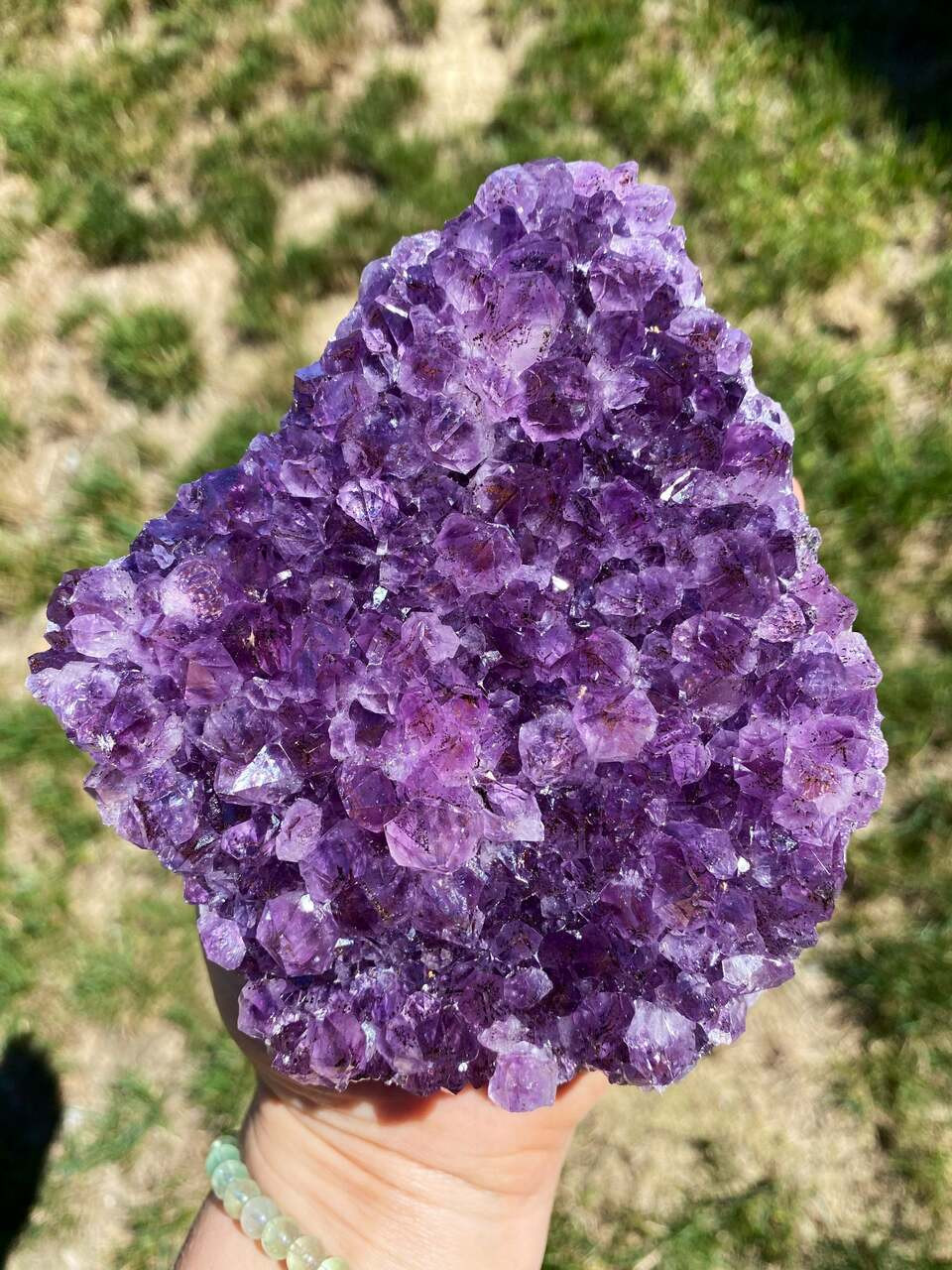 Raw Amethyst Crystal Cluster Geode - Grade B