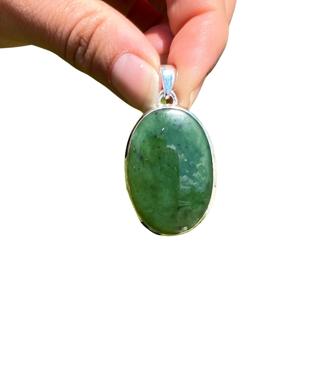 Fervooor Green jade necklace