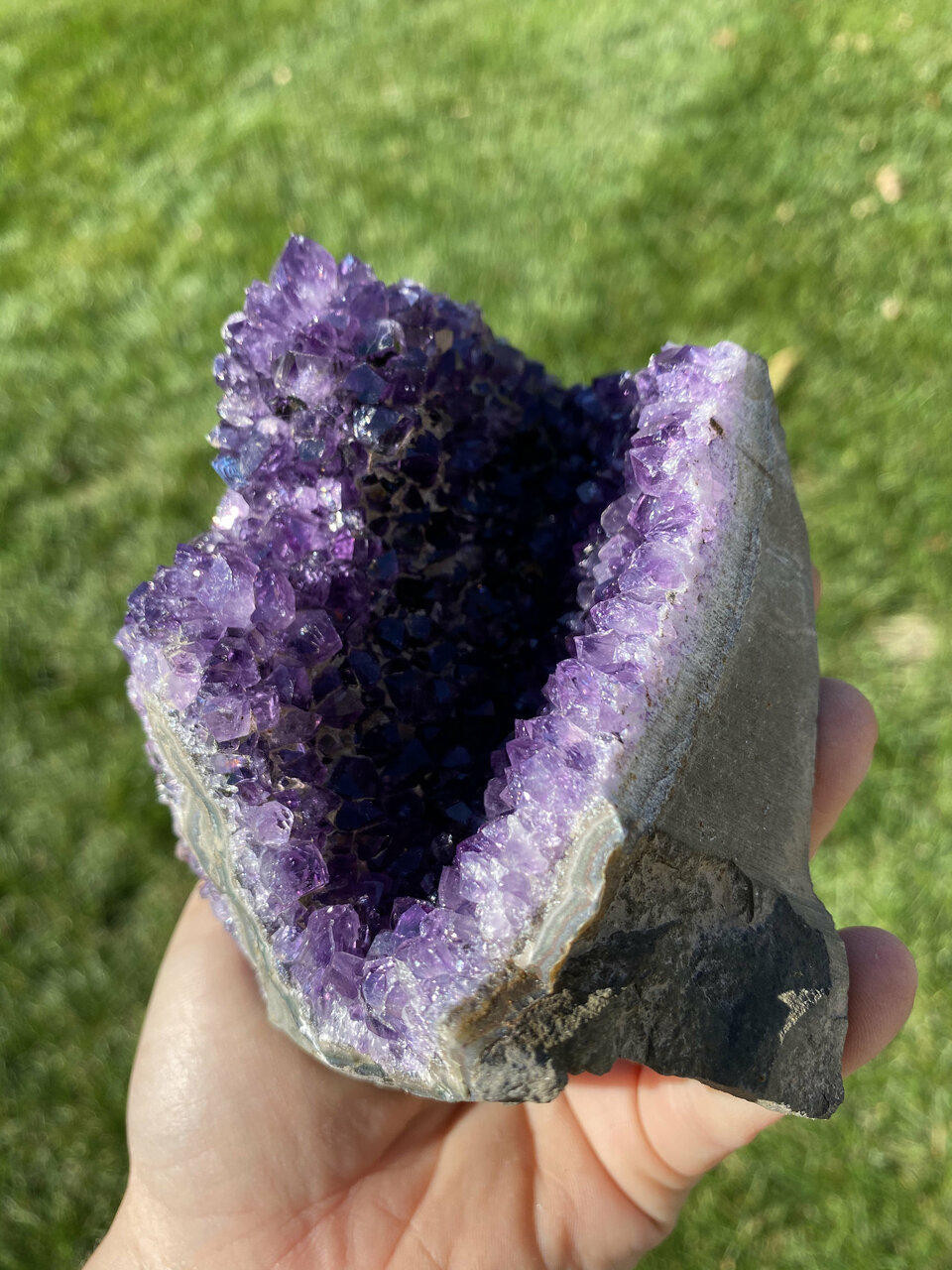 Raw Amethyst Standing Crystal Cluster