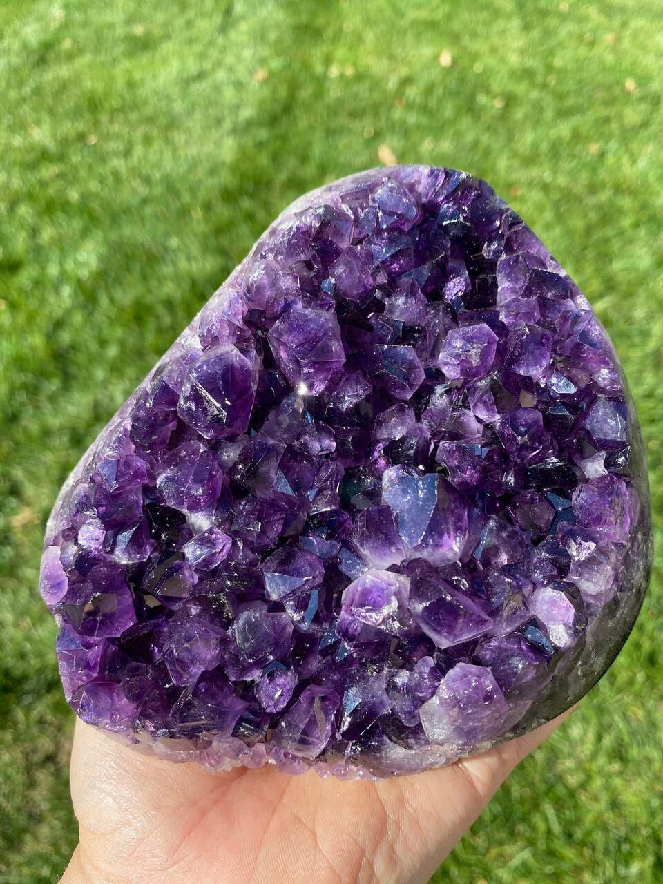 Raw Amethyst Standing Crystal Cluster - 123 | New Moon