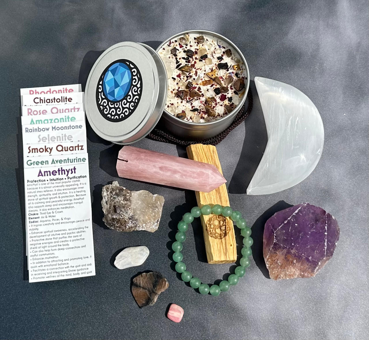 Crystal Mystery Box Assorted Metaphysical Healing Stones Chakra Protection  Crystal Gift Box 
