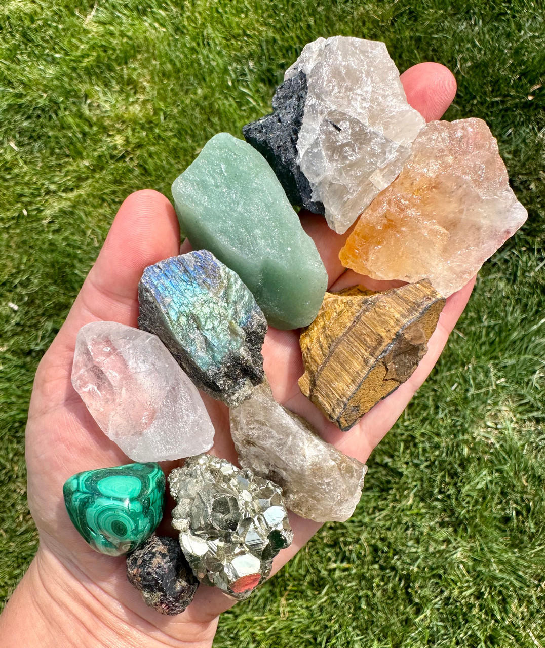 Abundance & Opportunity Crystal Set (Raw & Tumbled) - 12 | New