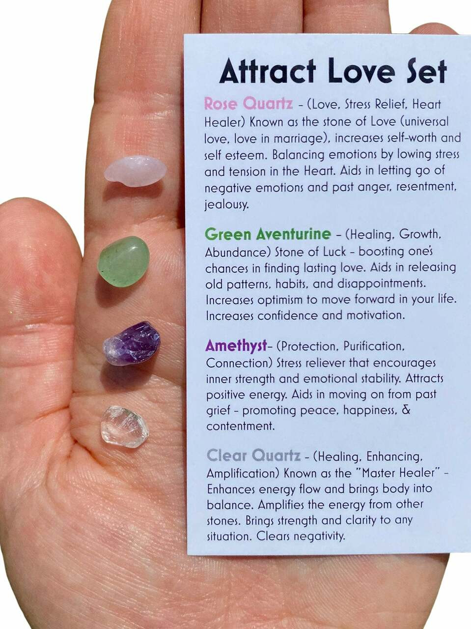 Attract Love Stone Set (Small Chips) | New Moon Beginnings