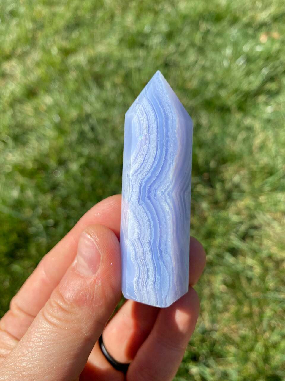 Where is blue clearance lace agate found