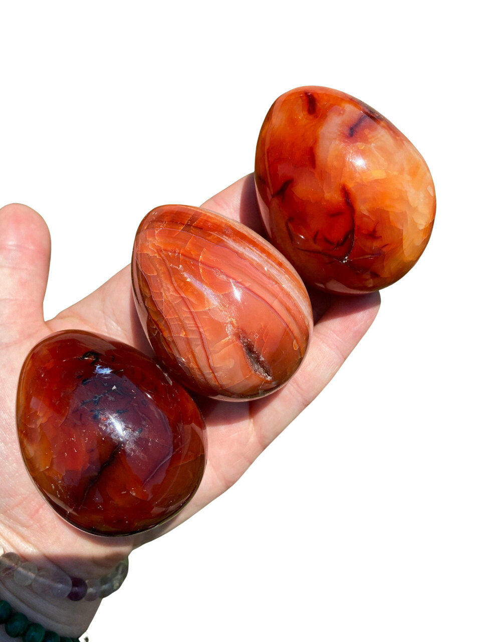 Carnelian Egg - Polished Stone | New Moon Beginnings