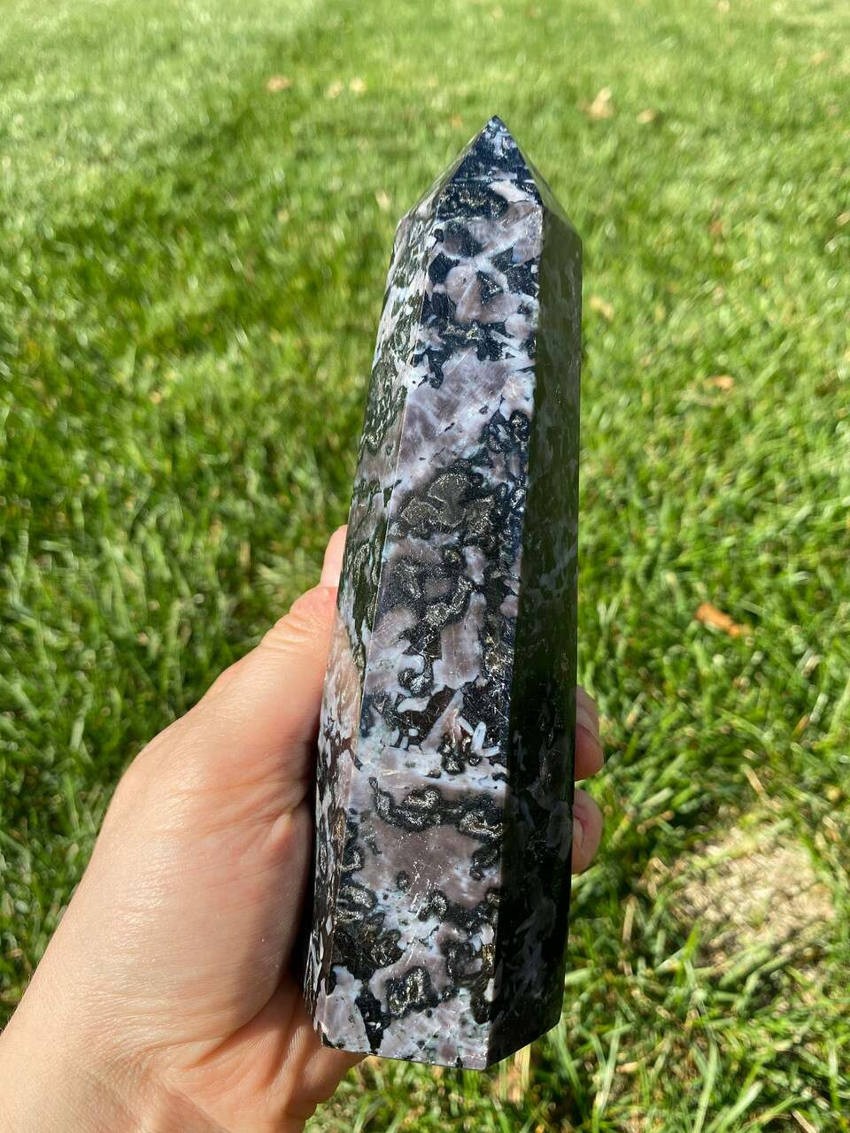 Indigo Gabbro Tower - Polished Stone - Mystic Merlinite - 6 | New Moon ...