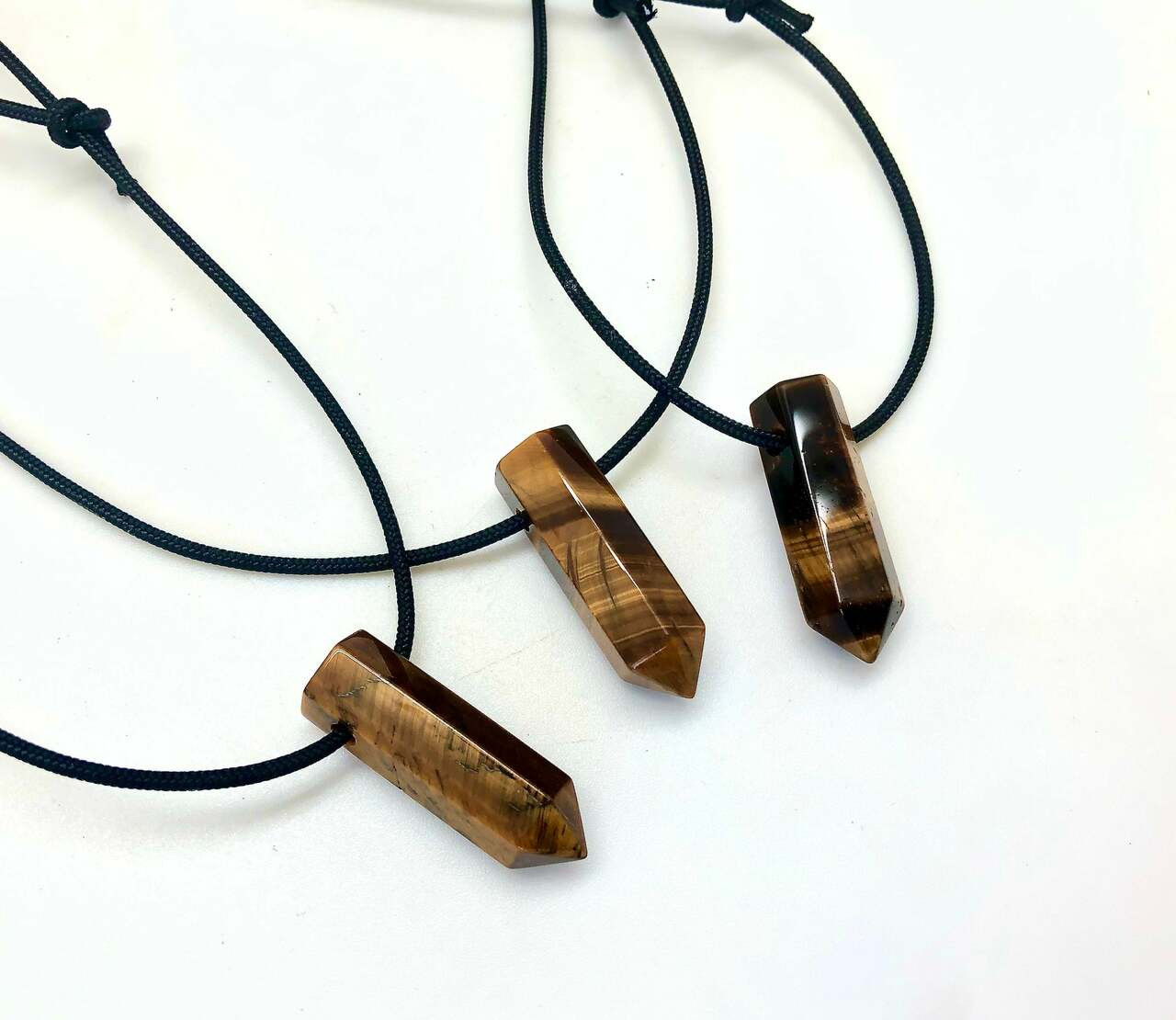 Tigers Eye Necklace for Her, Tigers Eye Pendant Copper Necklace for Men 