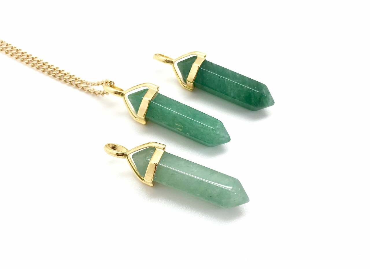 green aventurine necklace real