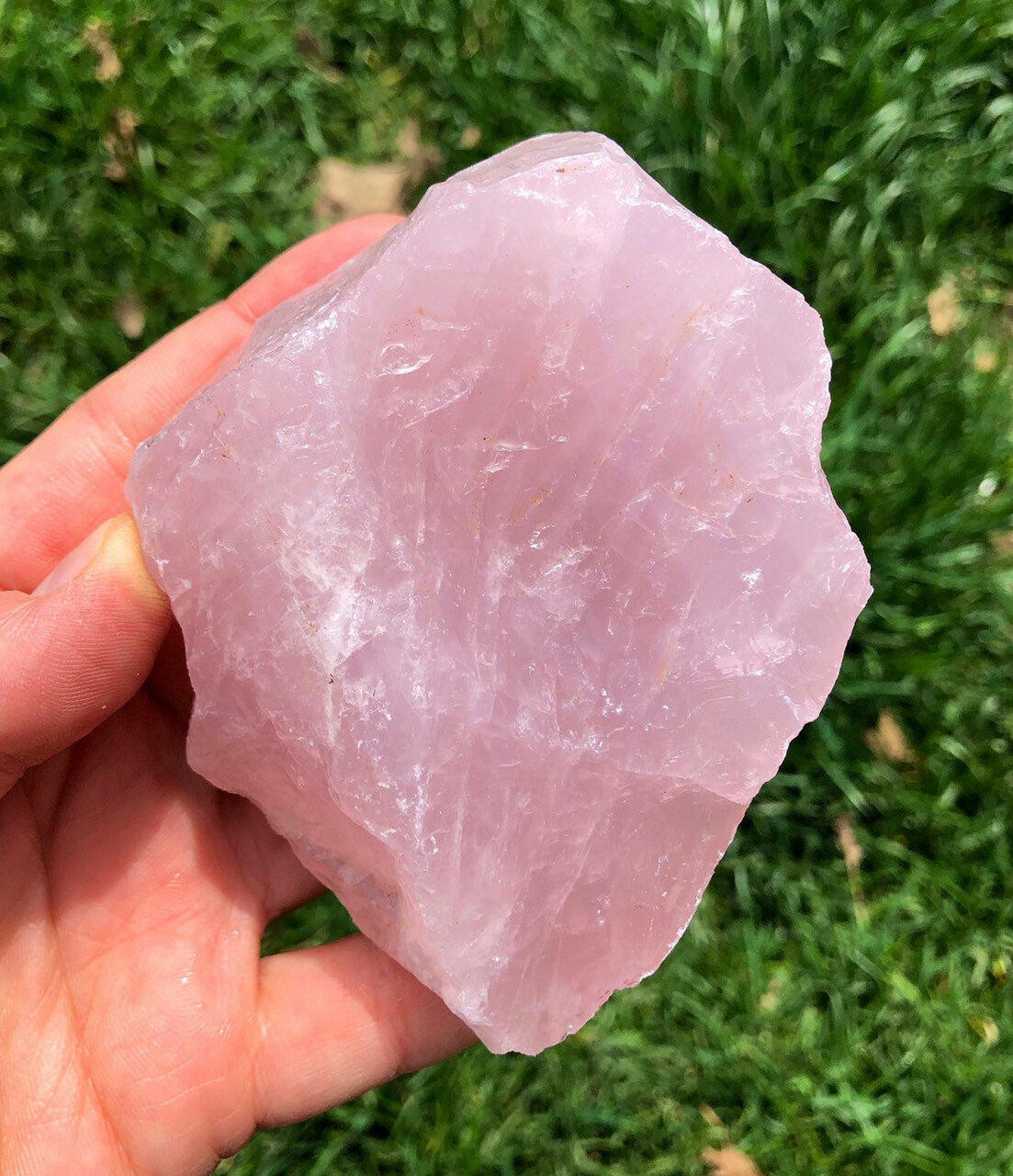 Raw Rose Quartz Crystal - Rough Natural Crystal