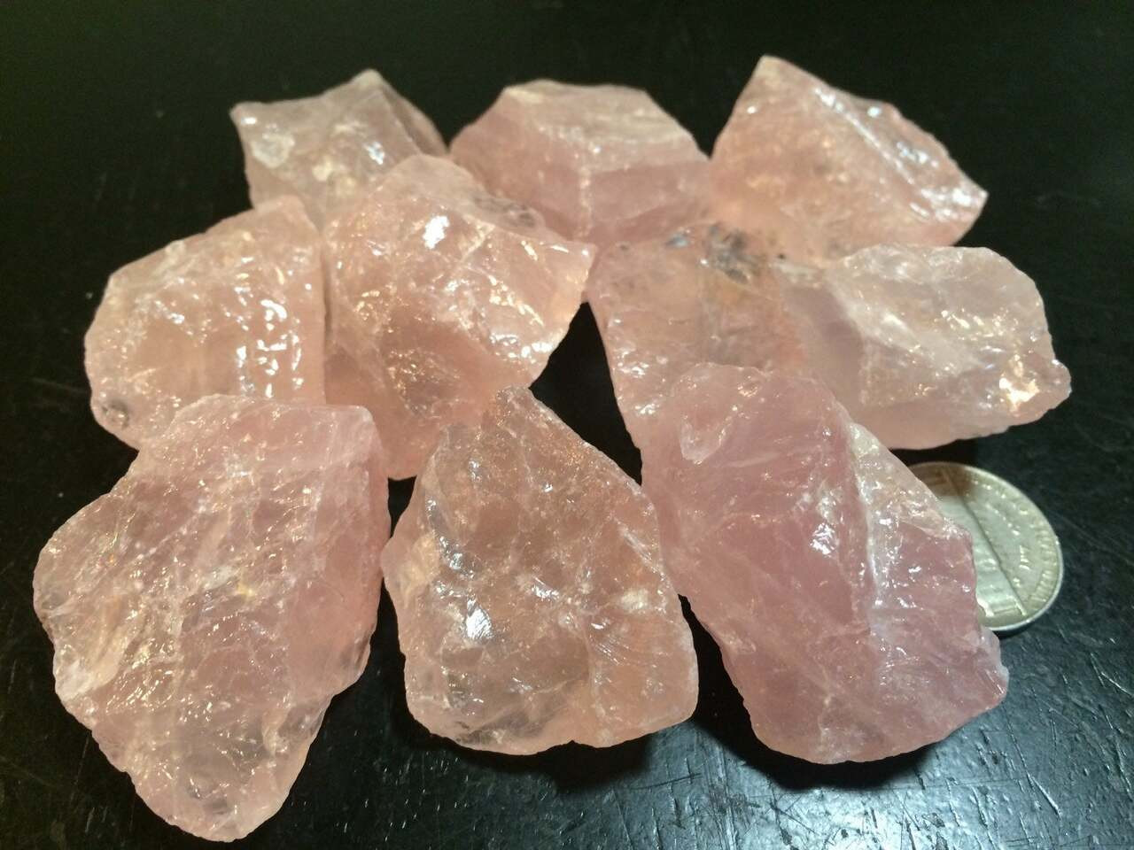 Raw Rose Quartz Crystal - Rough Natural Crystal