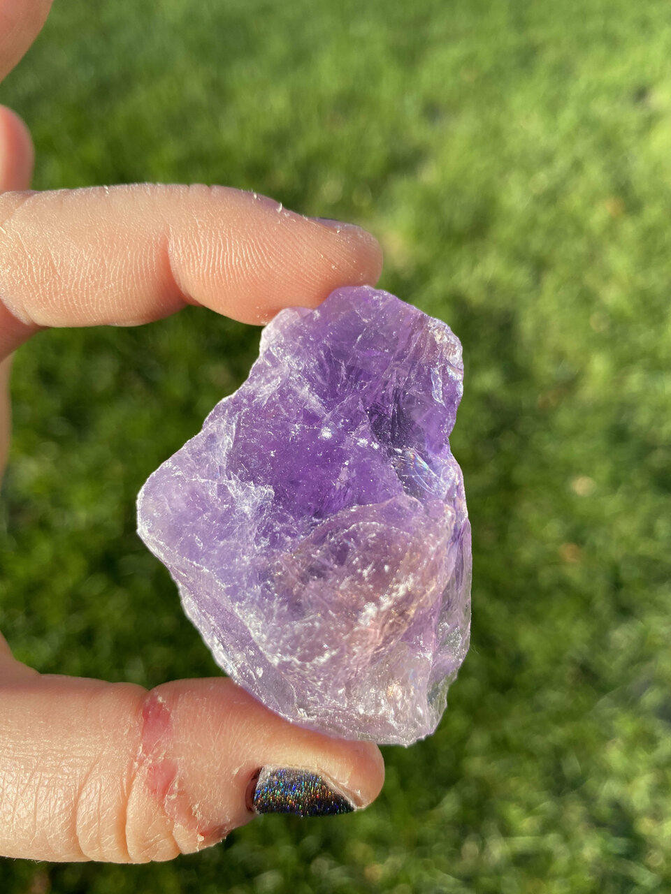 Raw Amethyst Crystal - Grade AB Natural Amethyst