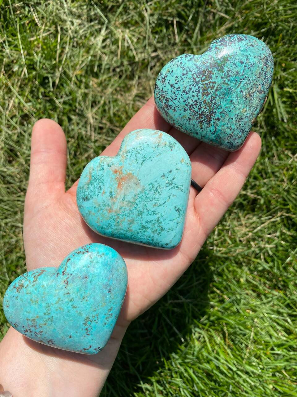 神聖ハート型ターコイズ Sacred Power Stone Turquoise-