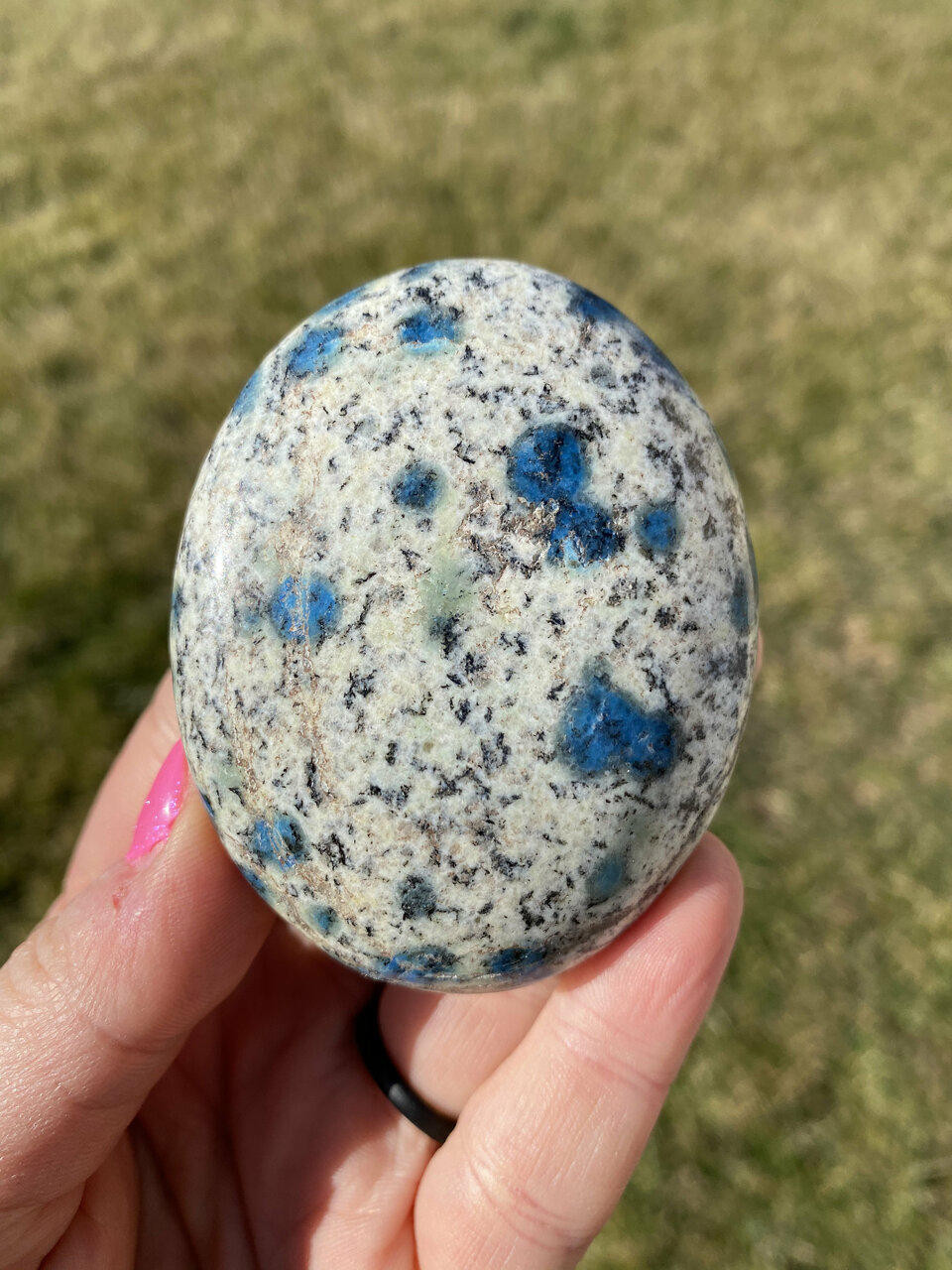 K2 Stone Palm Stone - Polished Stone Oval | New Moon Beginnings