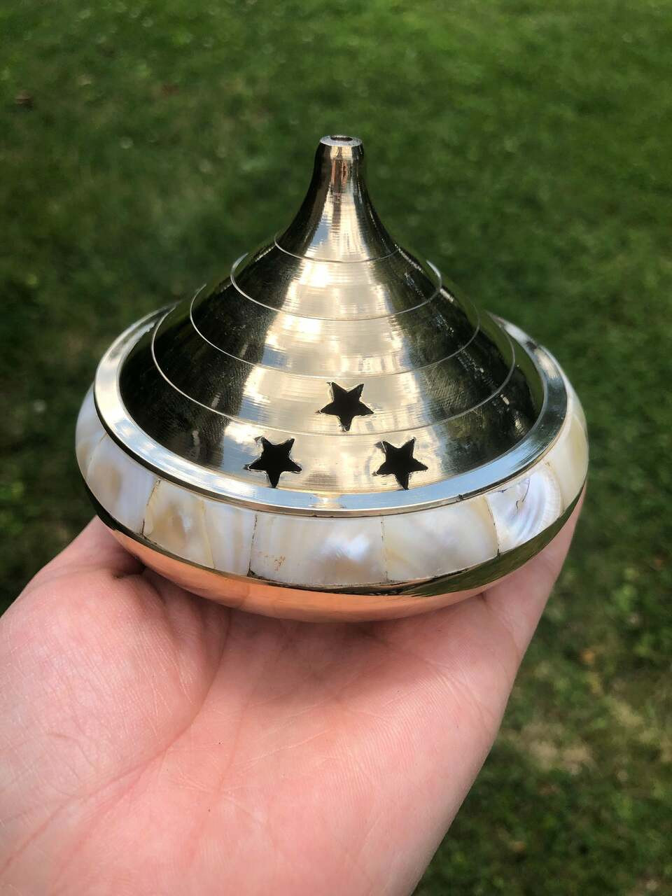 Brass Cleansing Pot With Mother Of Pearl New Moon Beginnings New Moon Beginnings Brass Cleansing Pot With Mother Of Pearl Ent Aa117 34317.1635613434