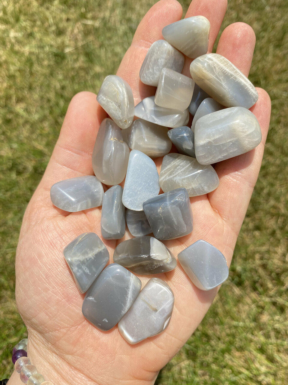 black moonstone tumbled