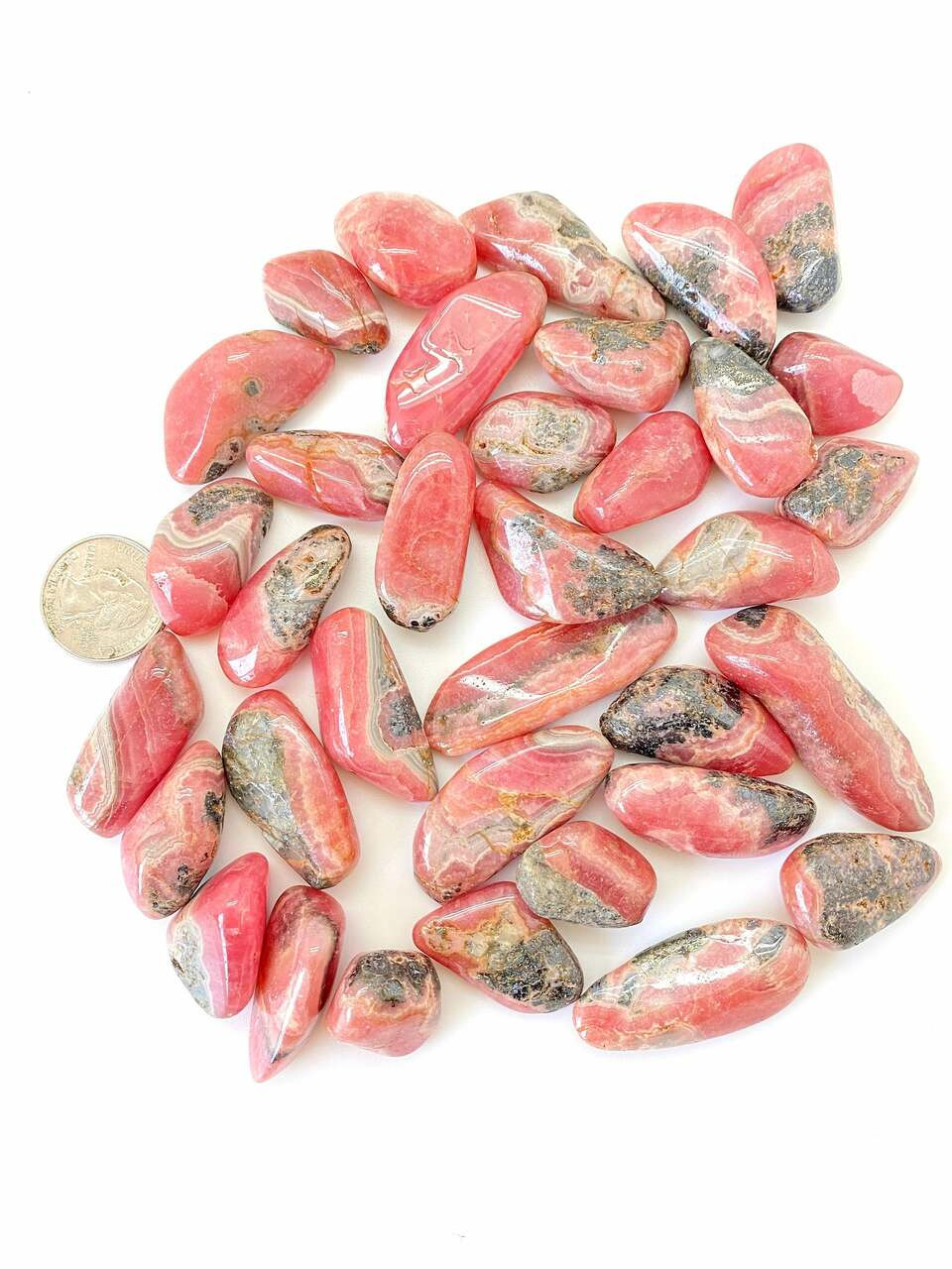 Rhodochrosite Small Tumbled Stone - Mystic Valley