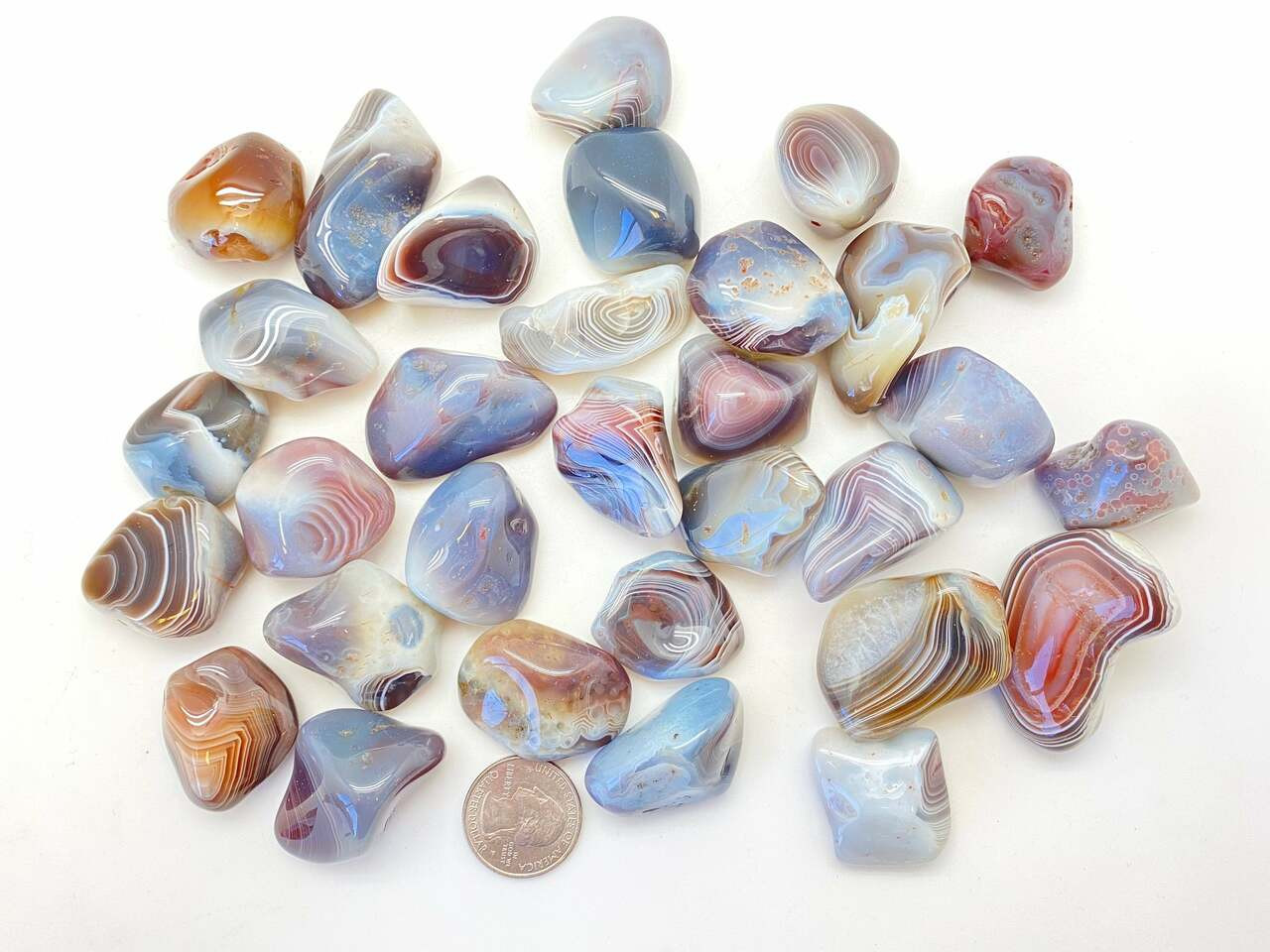 Large Tumbled Botswana Agate - Botswana Agate Tumbled Stone | New