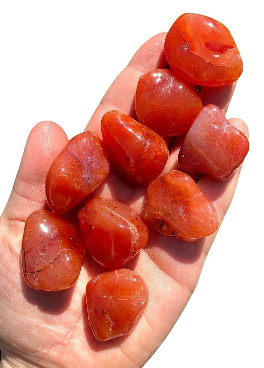 ベンガラ石 Tumbled Carnelian Chrysalis Stone Carnelian | Tumbled Stone | 0.75