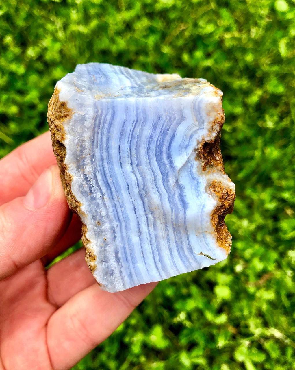 Raw Blue Lace Agate Stone