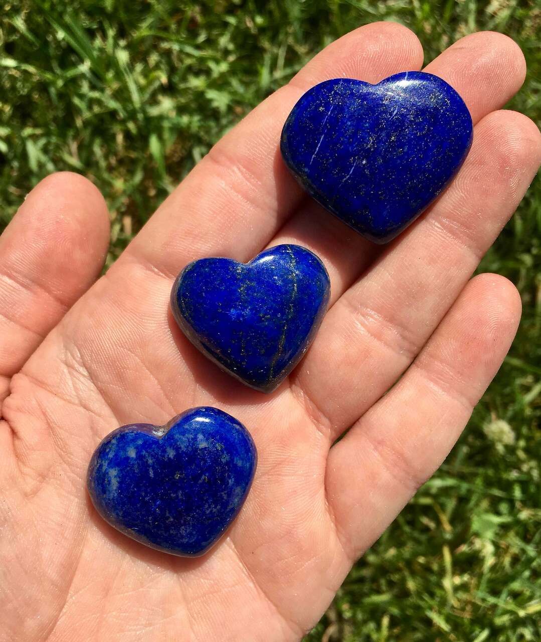 Lapis Lazuli Polished Heart - A Quality