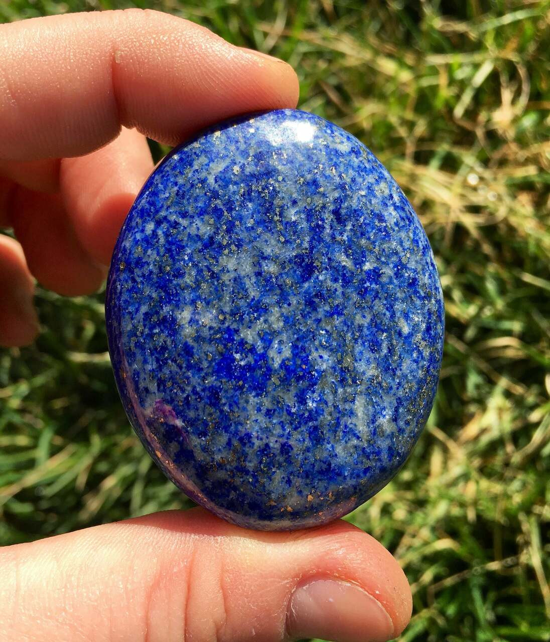 Lapis Lazuli Palm Stone