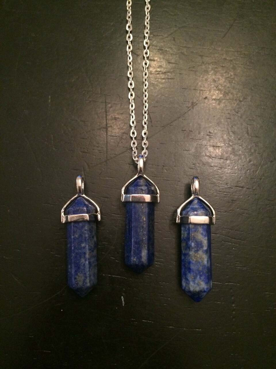 lapis crystal necklace