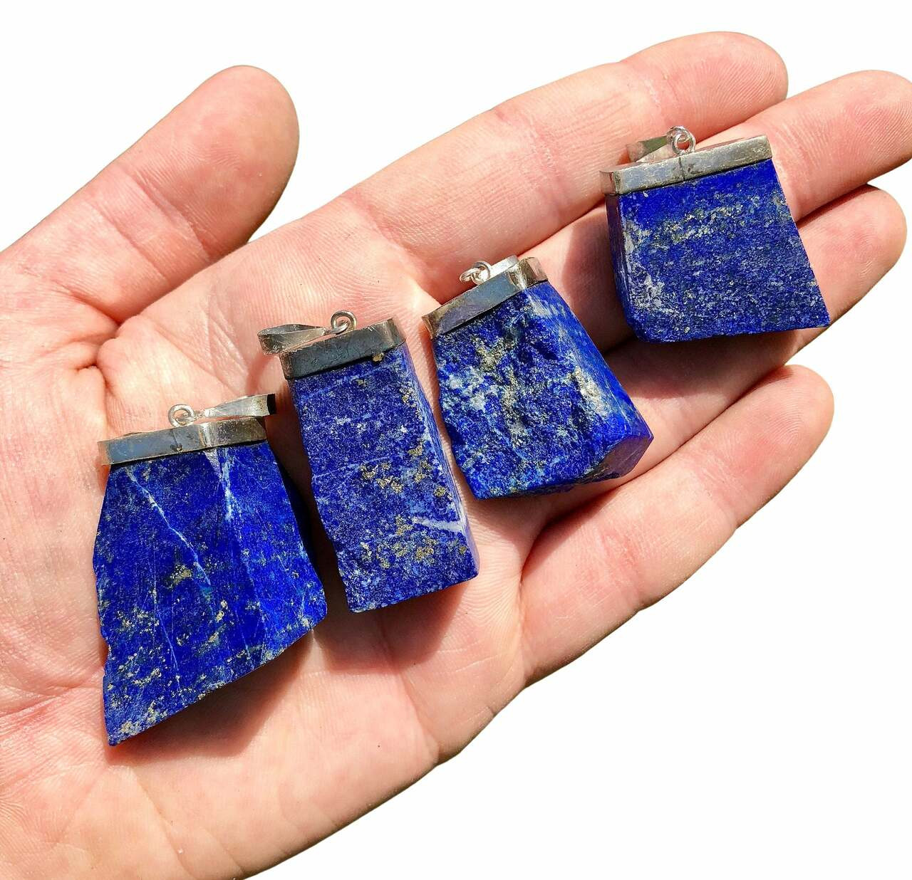 raw lapis lazuli pendant