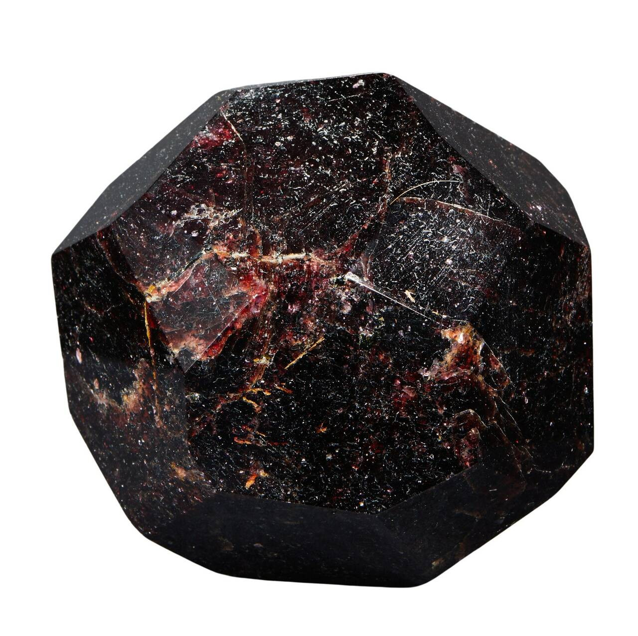 Large Polished Faceted Garnet Stone - No.11