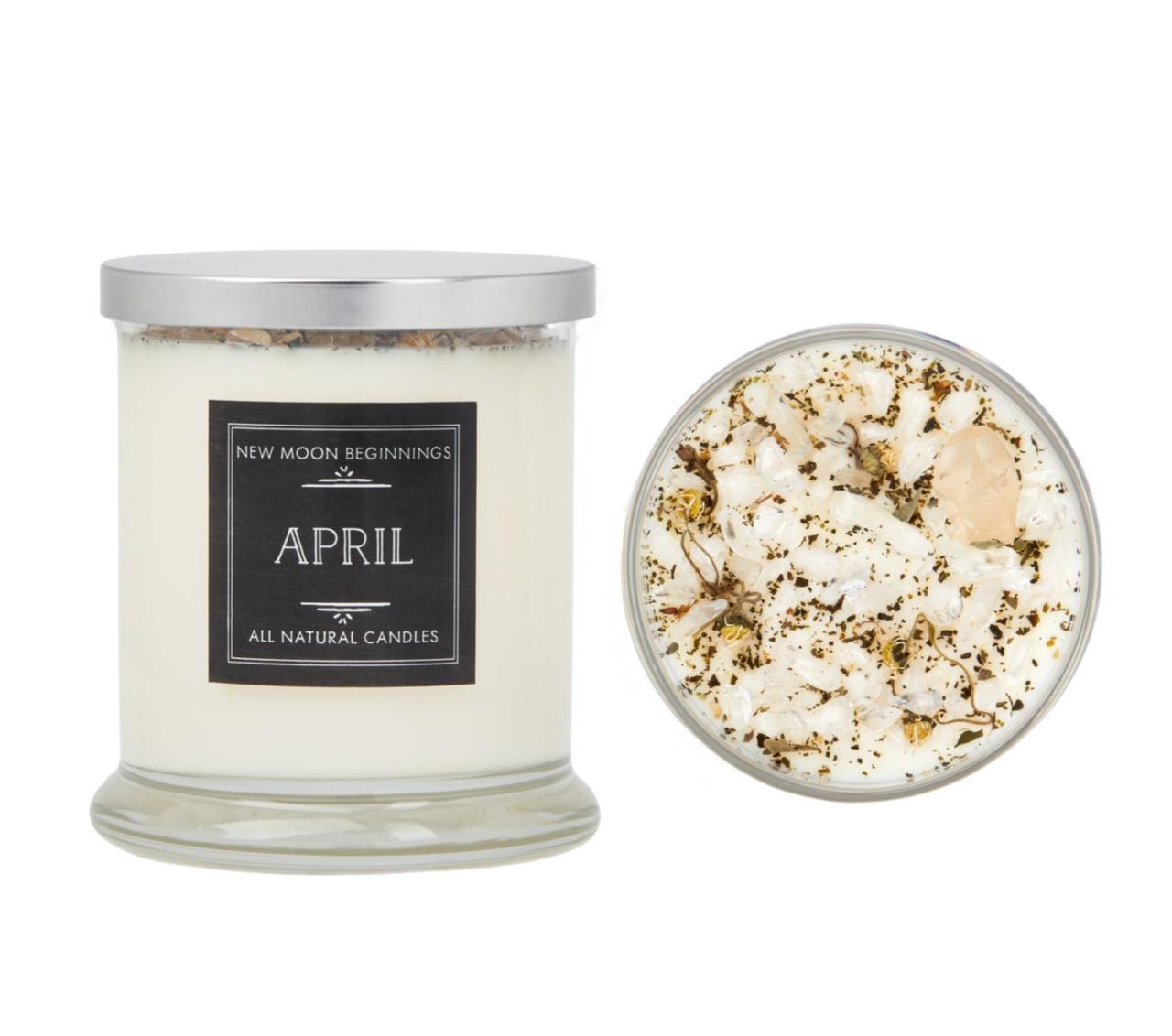April Monthly Candle | New Moon Beginnings