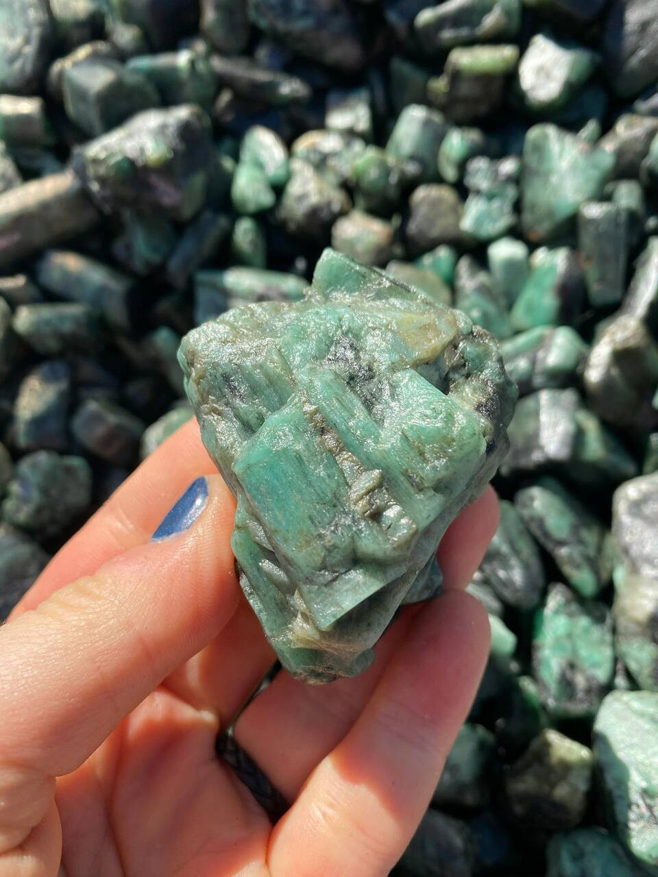 real emerald ore