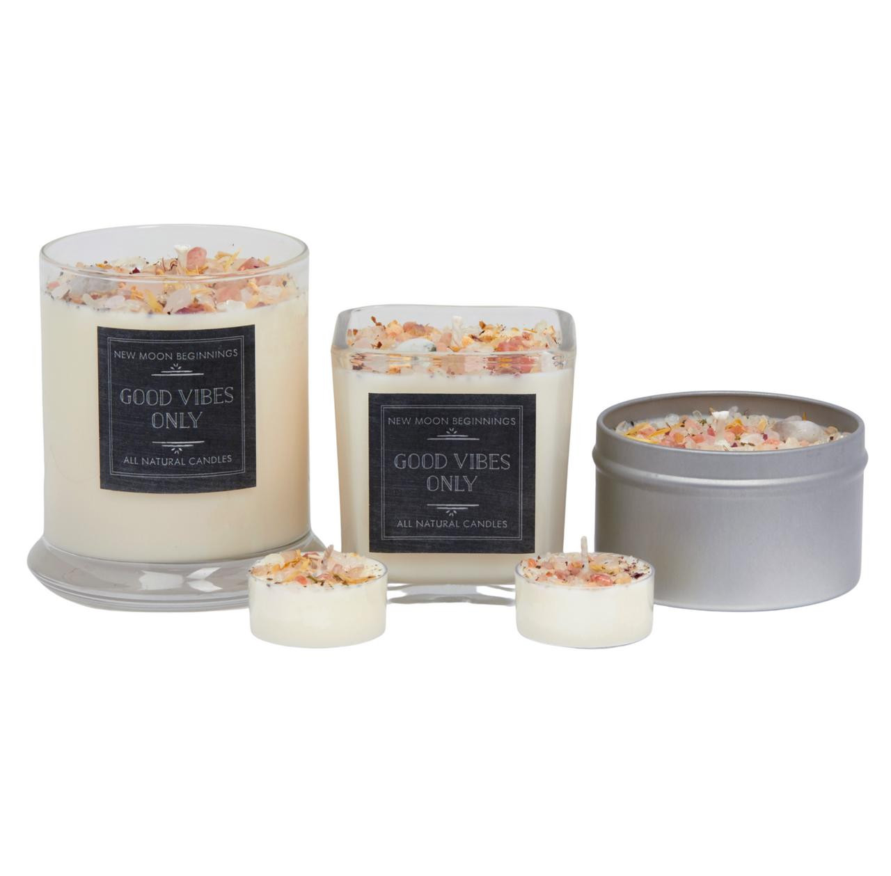 New Moon Beginnings Intention Candle
