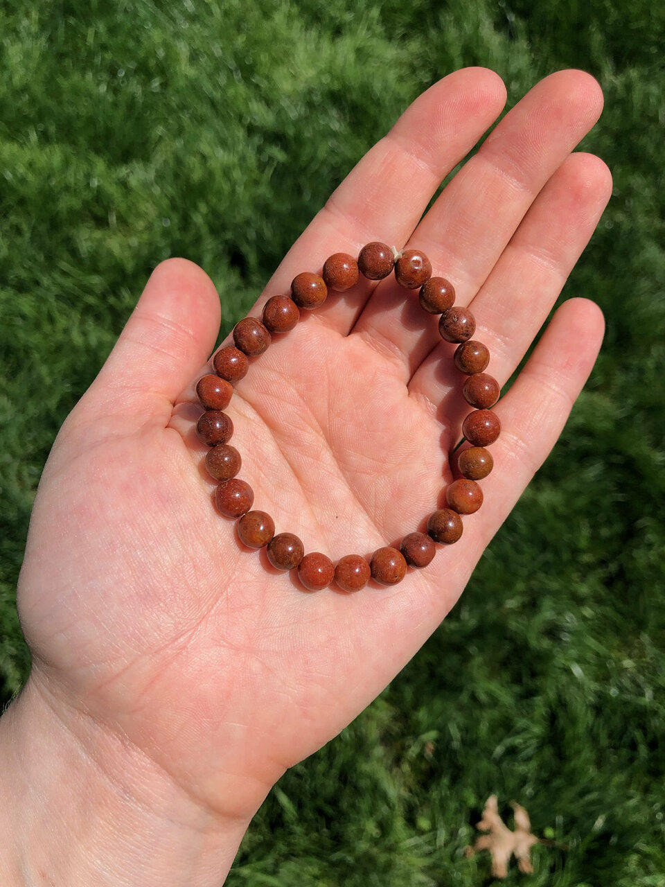 Carnelian Bracelet - Elastic - 6mm or 8mm Beads