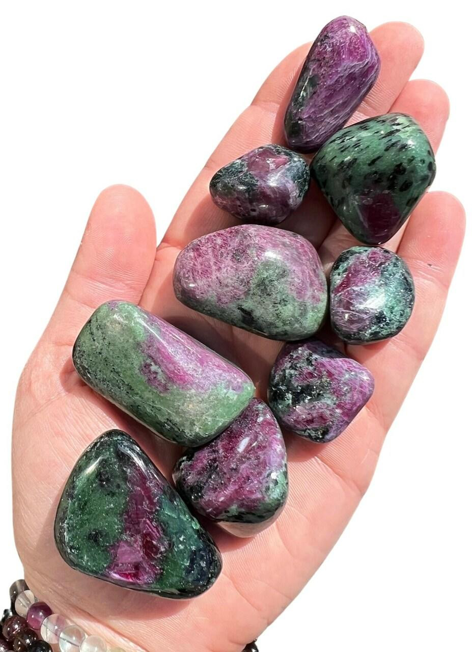 Ruby Zoisite Tumbled Stone - Grade AAA | New Moon Beginnings
