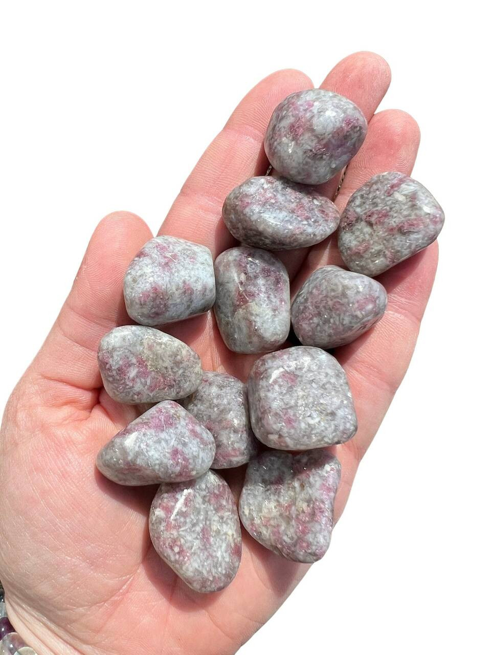 tumbled pink tourmaline