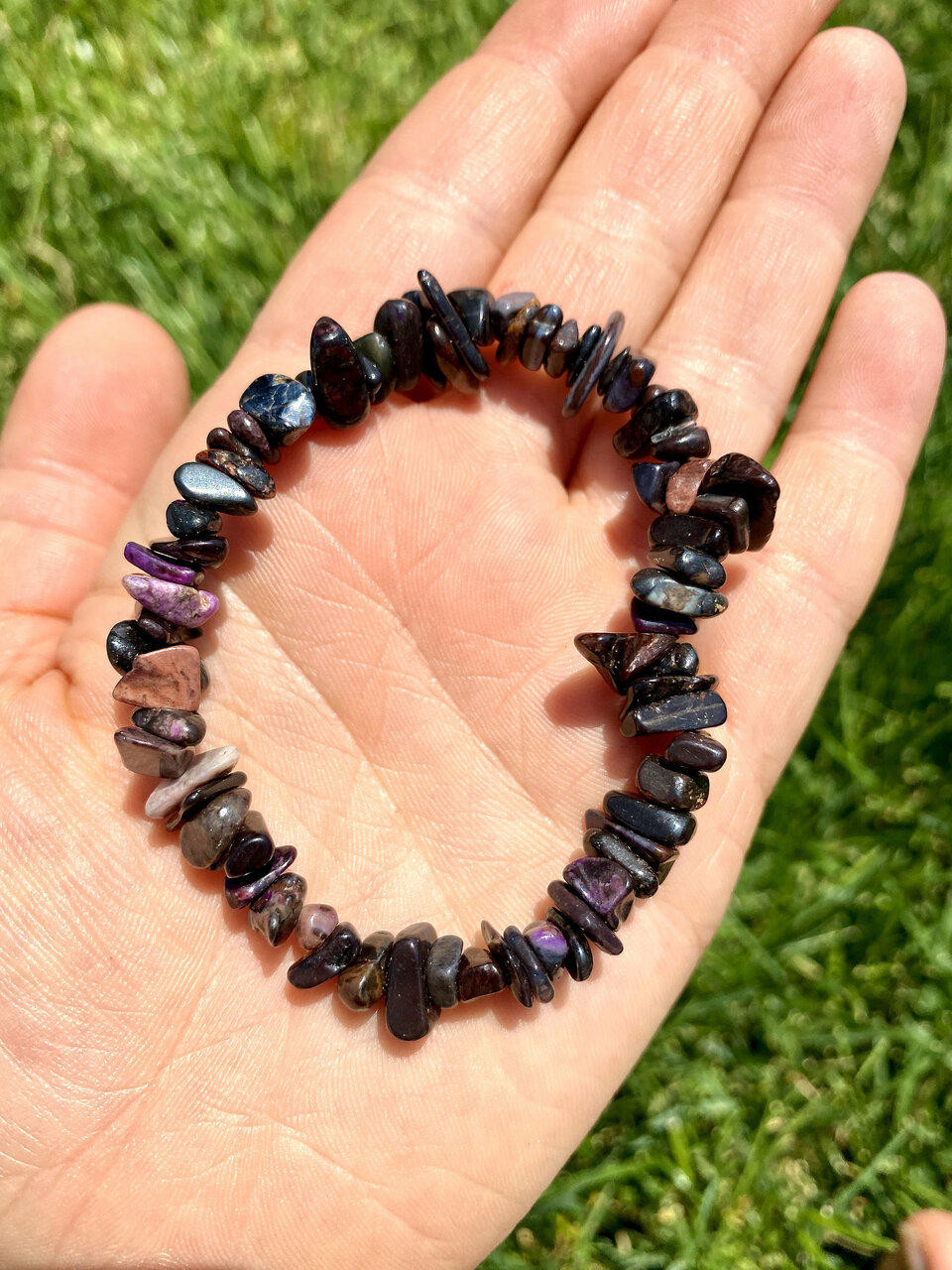 133mm Genuine Natural Sugilite Bracelet Anticancer Gemstone Crystal Round  Beads Woman Man Lucky Anniversary Love Gift Aaaaa  Bracelets  AliExpress