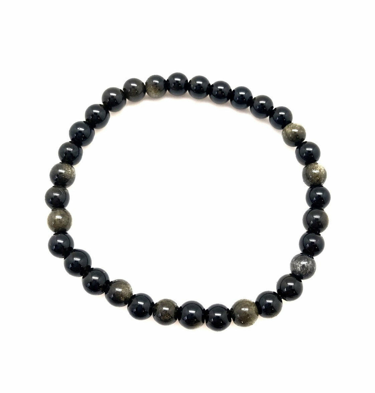 Buy wholesale Golden Jerry bracelet with black Agate stones