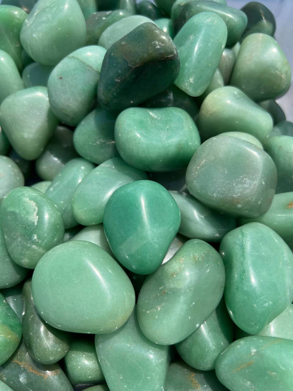 Green Aventurine Stone Pebbles | New Moon Beginnings