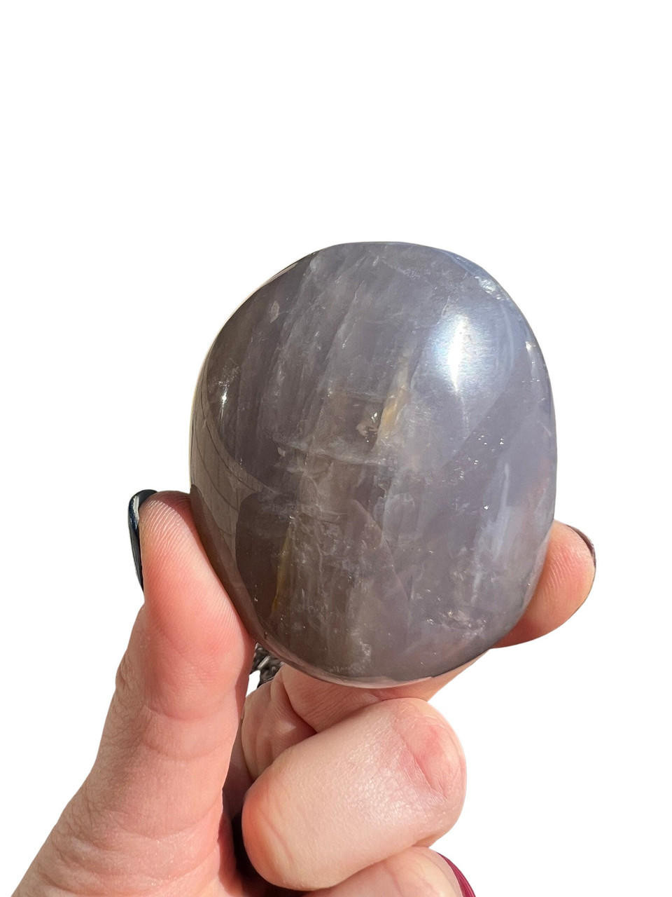 Blue Rose Quartz Palm Stone New Moon Beginnings New Moon Beginnings