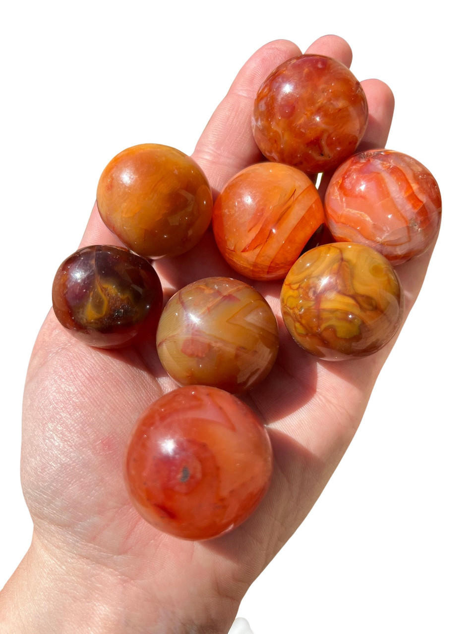 カーネリアン　スフィア Carnelian Sphere | New Moon Beginnings