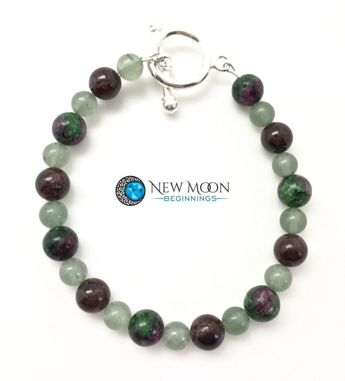 Heart Healer Crystals Clasp Bracelet - 6mm & 8mm Beads | New Moon ...