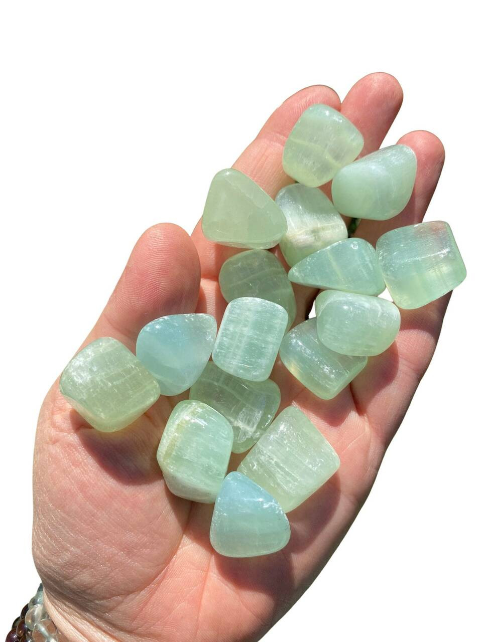 Green Calcite Healing Crystals, Stones & Jewelry New Moon Beginnings