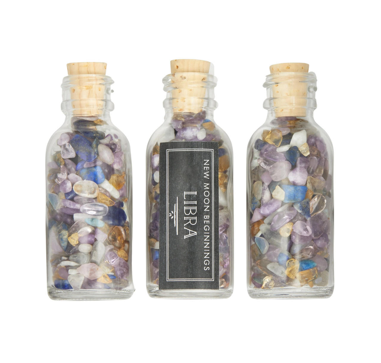 Libra Crystal Mix In Bottle New Moon Beginnings